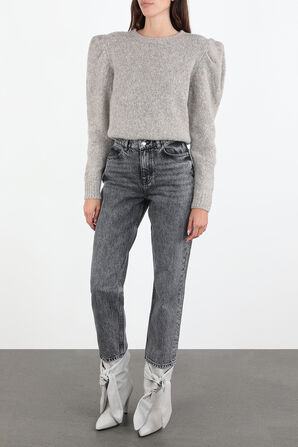 Omaha Structured Shoulder Sweater In Light Grey IRO